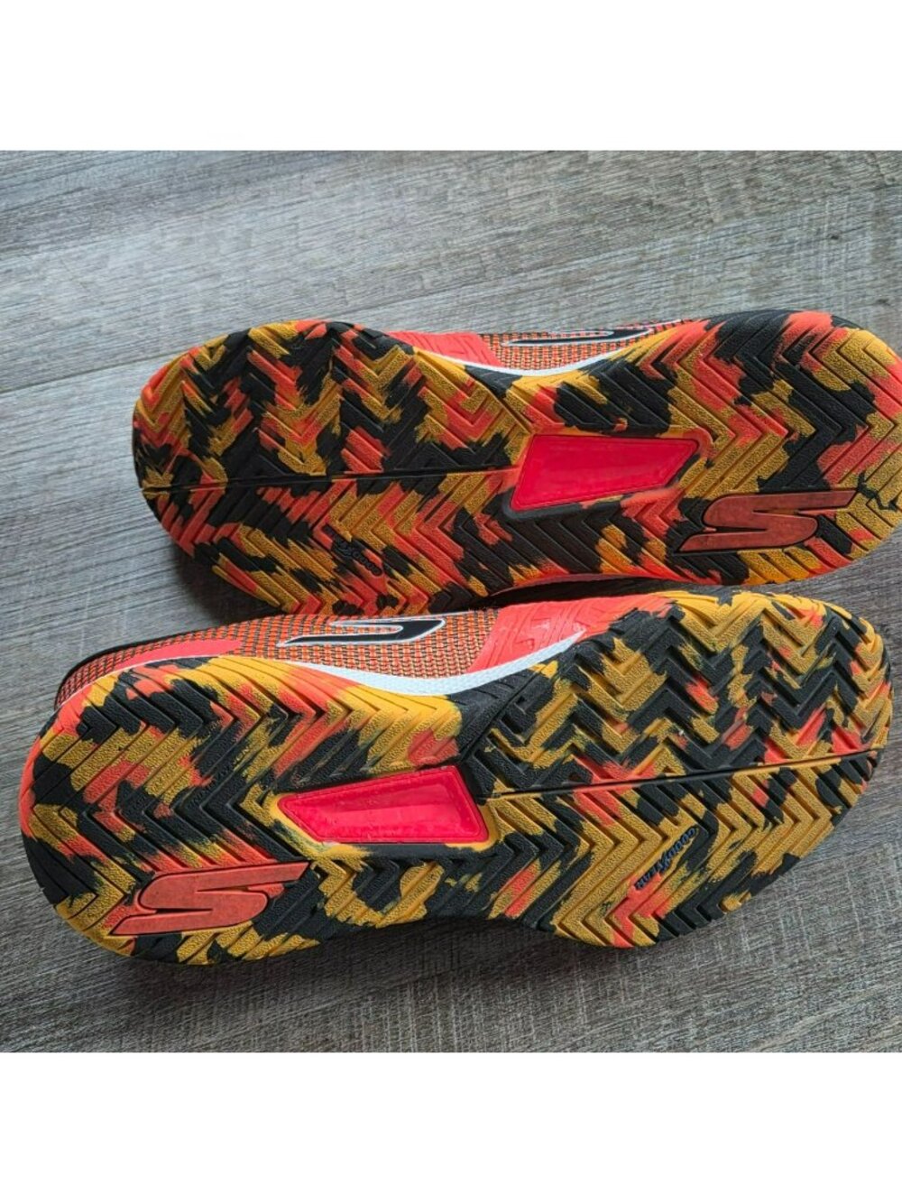 Men's Sketchers Viper Court Pro 2.0 Pickleball Sneakers/Shoes Size 9.5 Orange/Bl - Picture 10 of 11
